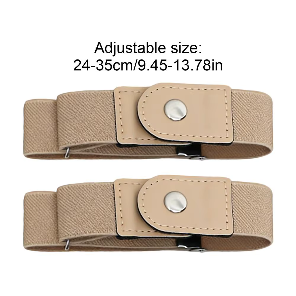 Ceinture élastique sans boucle, sangle réglable, ceinture invisible pour le travail et la vie quotid