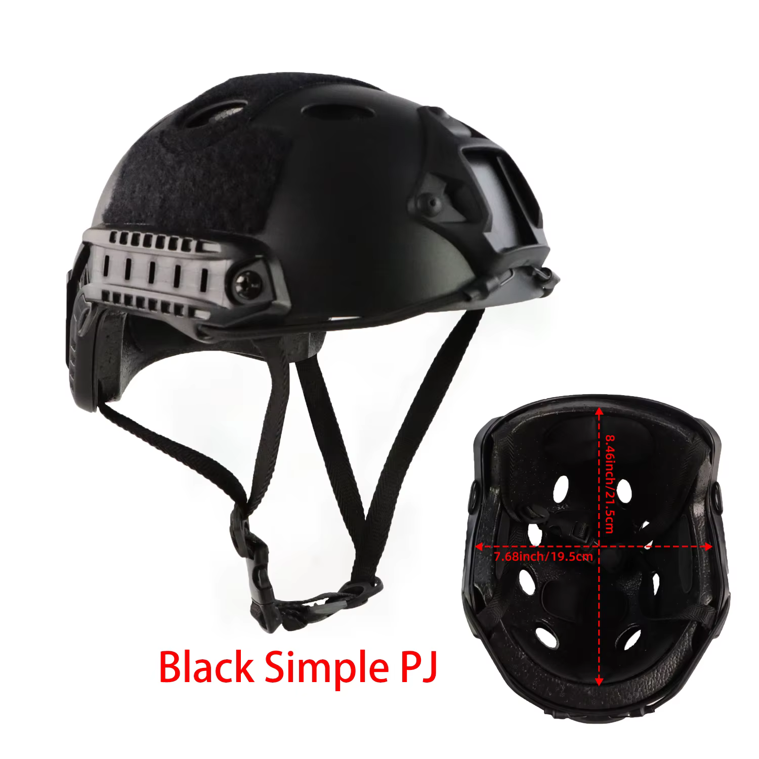 BOOIU nouveau casque rapide ABS léger PJ casque de sauvetage tour de tête réglable tir en plein air 