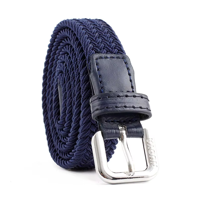 Ceinture élastique tressée en Nylon unisexe, tendance, accessoires en Denim polyvalents, ceinture à 
