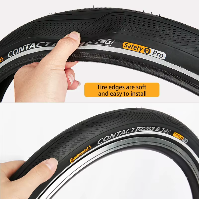 Continental Contact Urban 16 pouces / 20 pouces 3/180Tpi Pneu en fil d'acier anti-crevaison pour vél