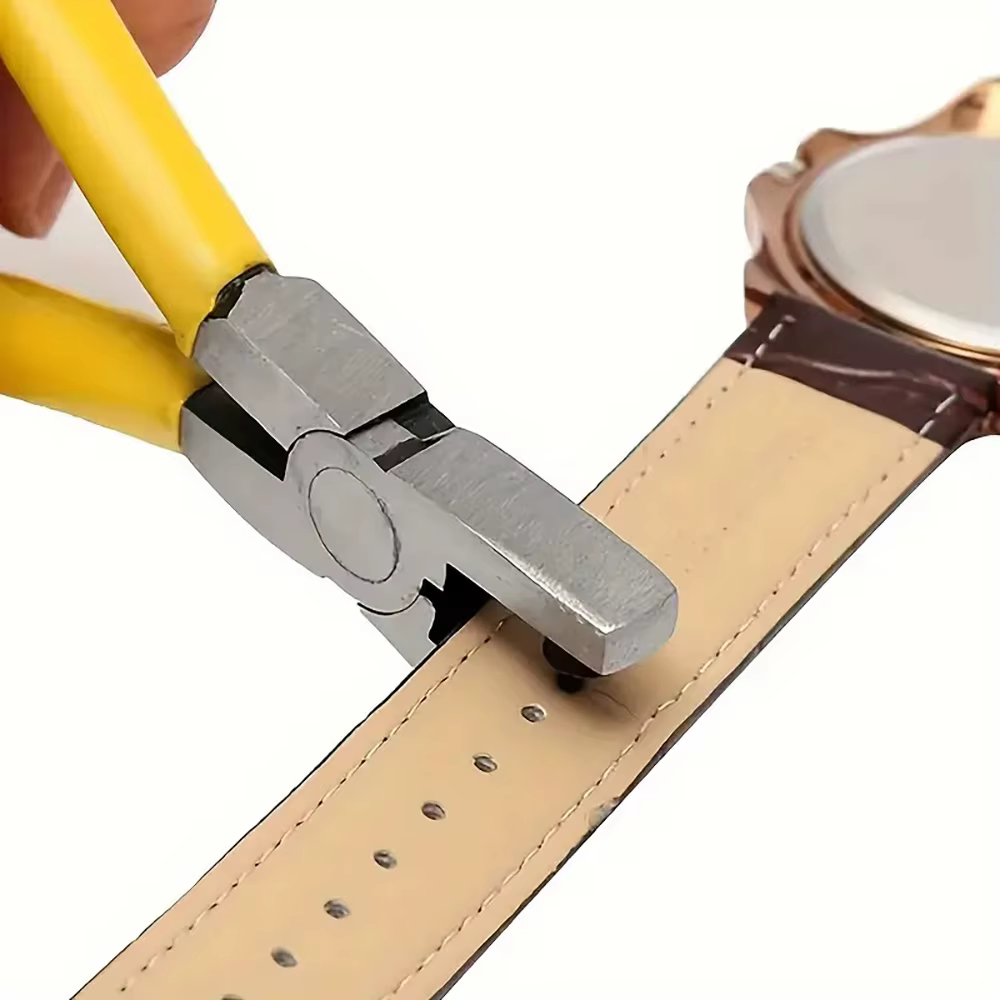 Pince perforatrice universelle pour cuir, outils de réparation pour chaussures en cuir, tissu, brico