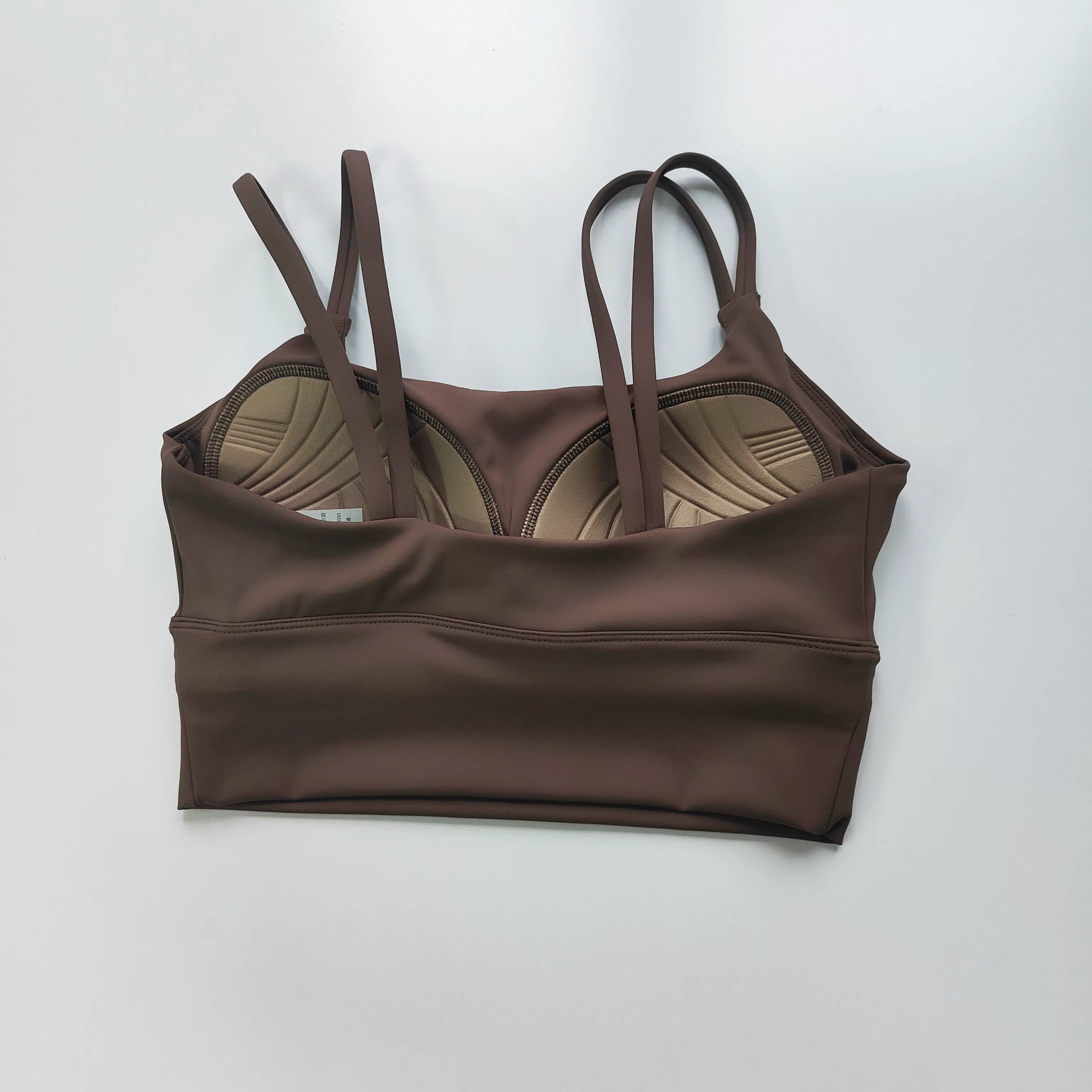 Soutien-gorge de sport sans couture pour femme, respirant, crop top de fitness, dos élégant, push-up