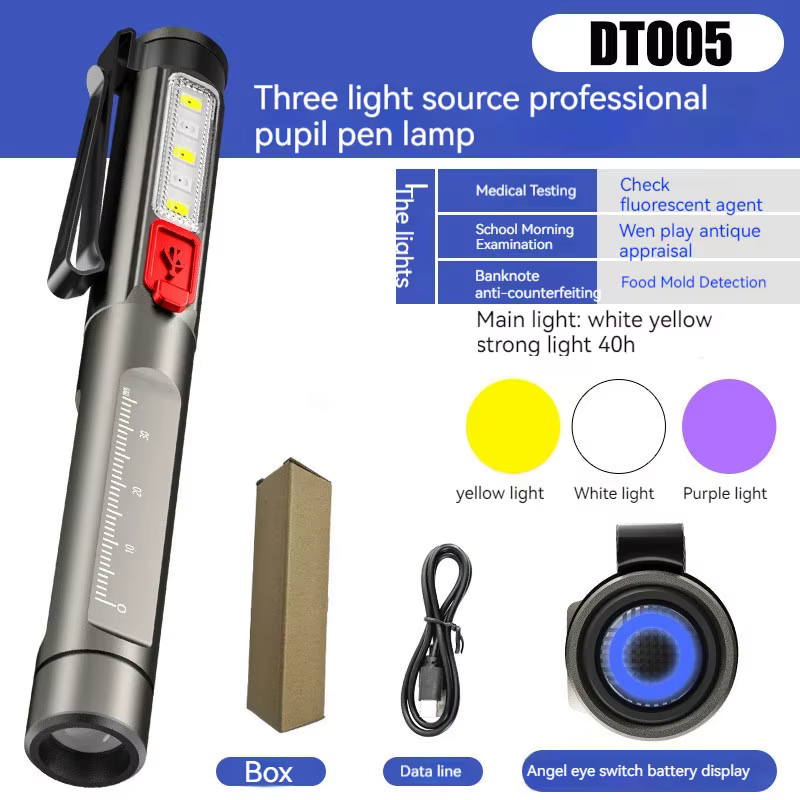 Stylo médical professionnel lumière pratique lampe de poche LED Rechargeable premiers secours médeci
