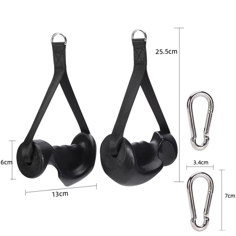Système de poulie de Fitness, corde à Double tête, poignée de traction, Biceps, Triceps, entraînemen
