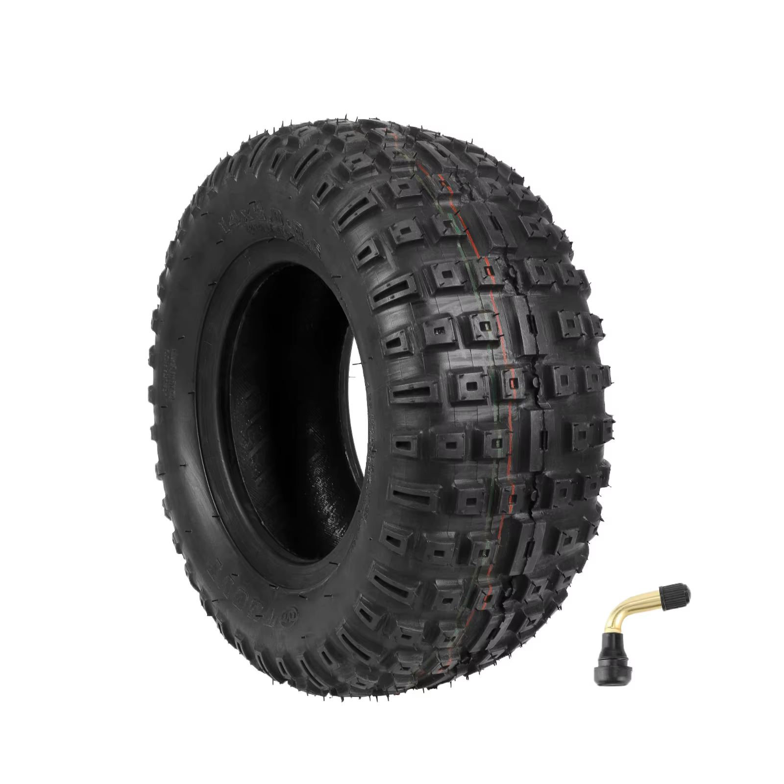 Pneu tout-terrain TUOVT 14 pouces 14*5.0-6.5 pour trottinette électrique, pneu tubeless en caoutchou