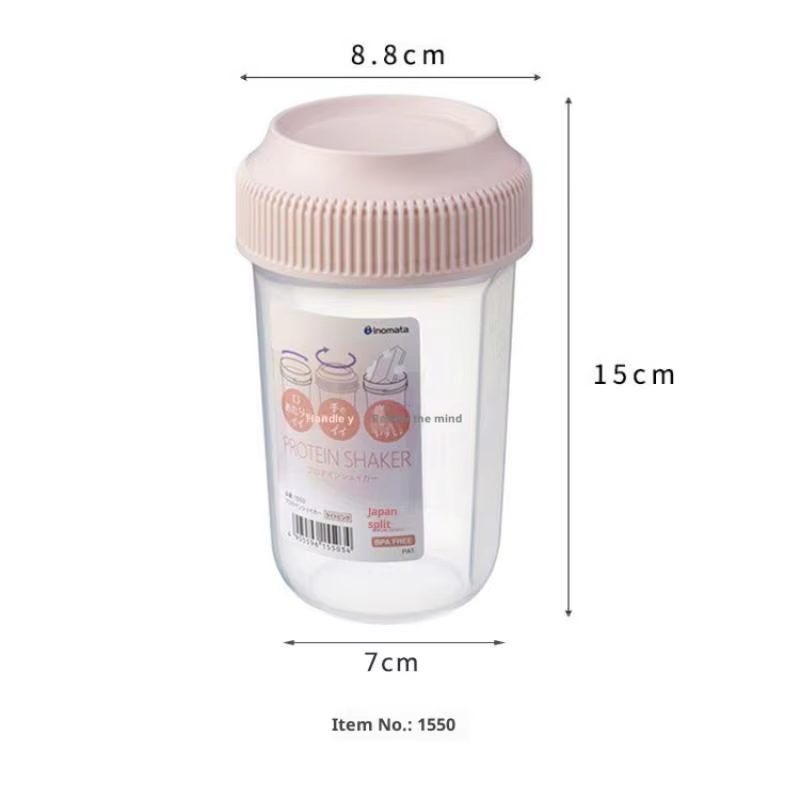 ♥ Bouteille shaker multifonction pour protéines - Gobelet en plastique sans BPA de 560 ml pour proté