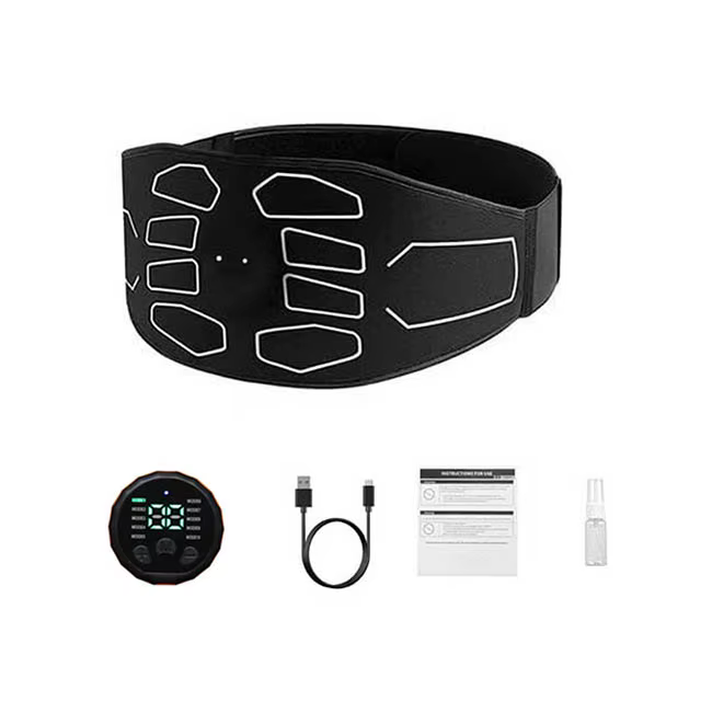 Ceinture de tonification abdominale EMS, Stimulation musculaire électrique, Toner musculaire, masseu