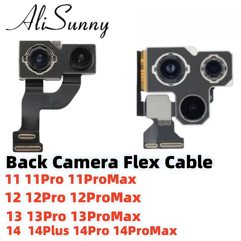AliSunny – câble flexible de caméra arrière, pour iPhone 13 14 11 12 Pro Max, grand ruban d'objectif