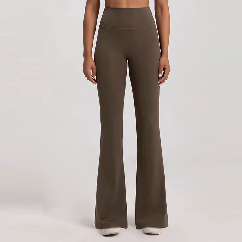 Pantalon évasé taille haute pour femmes, avec taille élastique, cintré, levage des hanches, pour l'e