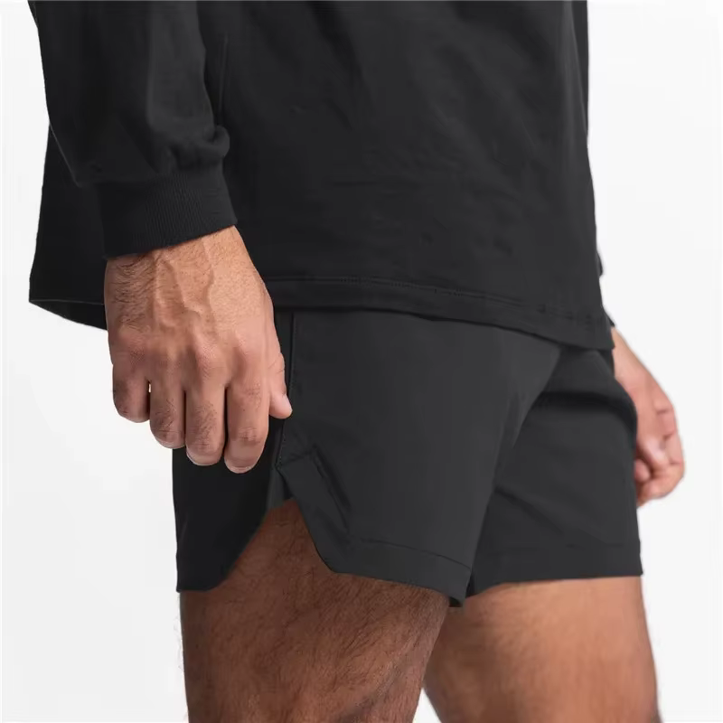 Nouveaux hommes course séchage rapide Fitness gymnases Shorts hommes été pantalons courts mâle survê