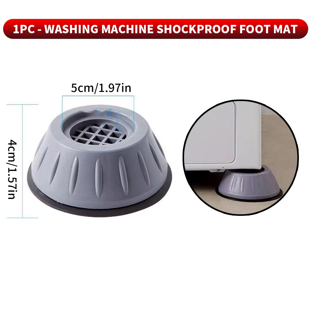 8 pièces/4 pièces/1 pièce-coussin de choc pour machine à laver, coussinet de pied en silicone pour m