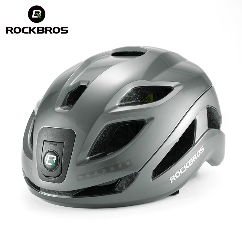 ROCKBROS casque de vélo léger type-c charge casque de cyclisme Rechargeable réglable vtt en toute sé