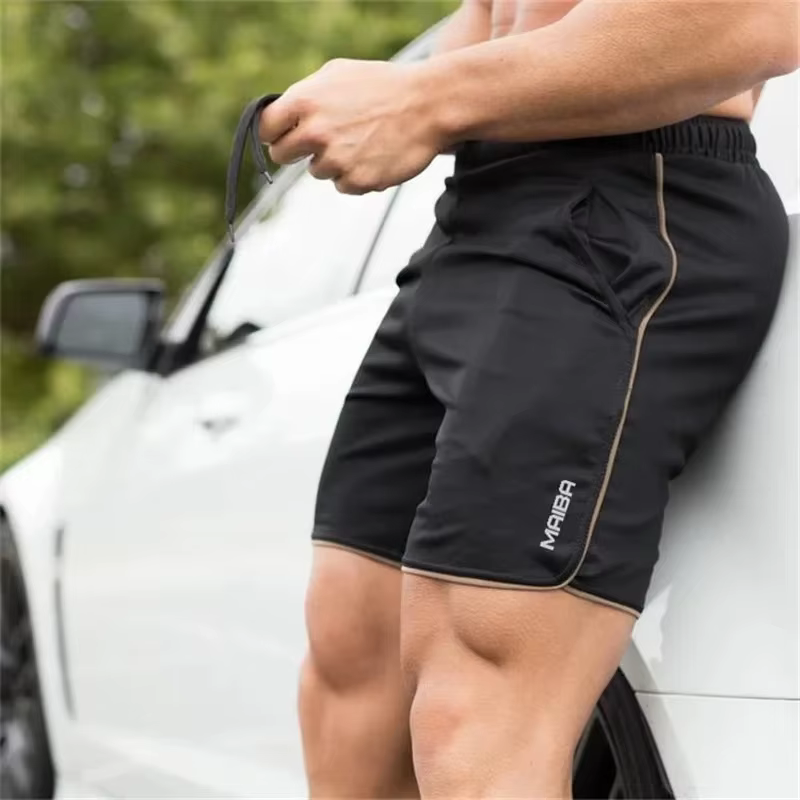 Shorts de sport d'été hommes Fitness pantalons de survêtement musculation pantalons courts hommes gy