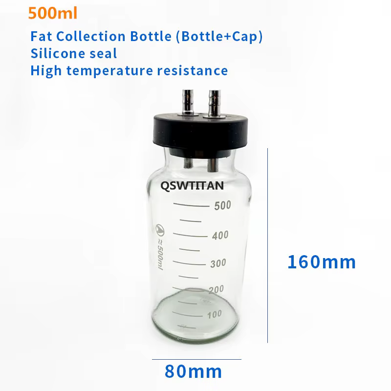 Boîte de collecte de graisse de liposuccion autoclavable, outils de liposuccion HI pour équipement d