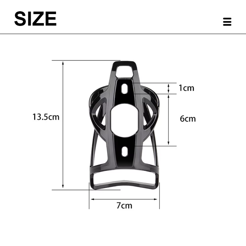 Toptrek porte-bidon de vélo vtt route vélo porte-bouteille d'eau coloré léger support de bouteille d