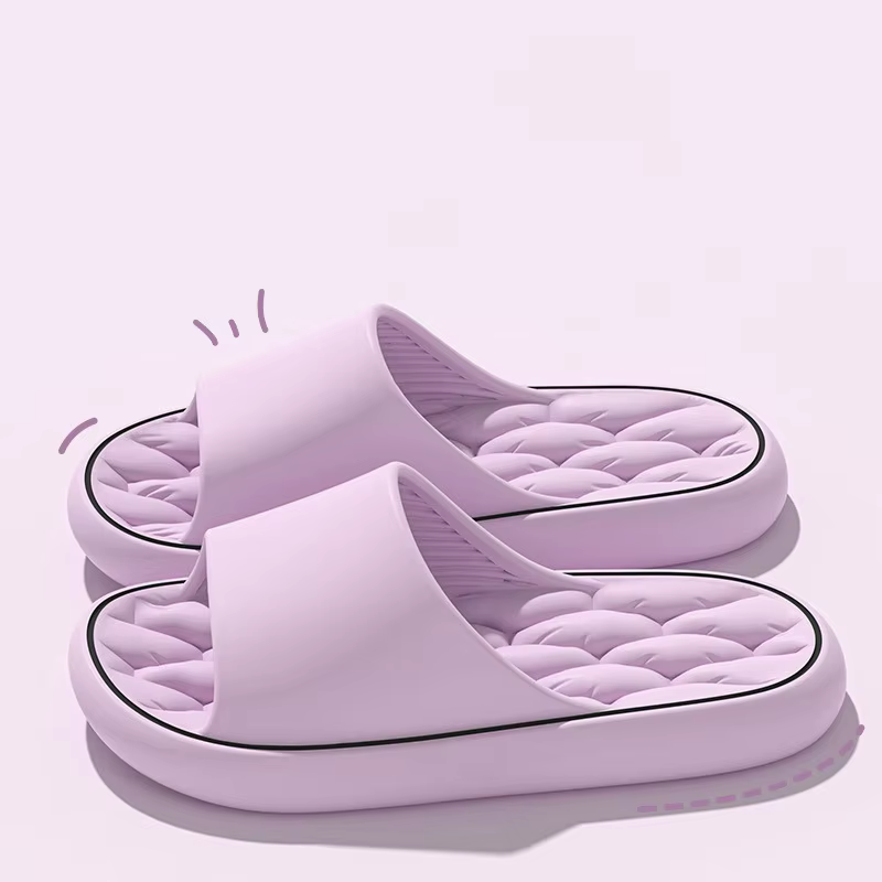 Pantoufles souples Super légères, diapositives simples à la mode, chaussures élastiques EVA, baskets