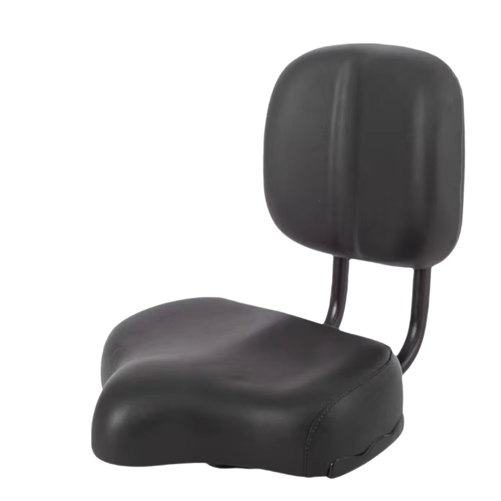 Selle de vélo large avec dossier, coussin confortable, selle de vélo large imperméable, design ergon