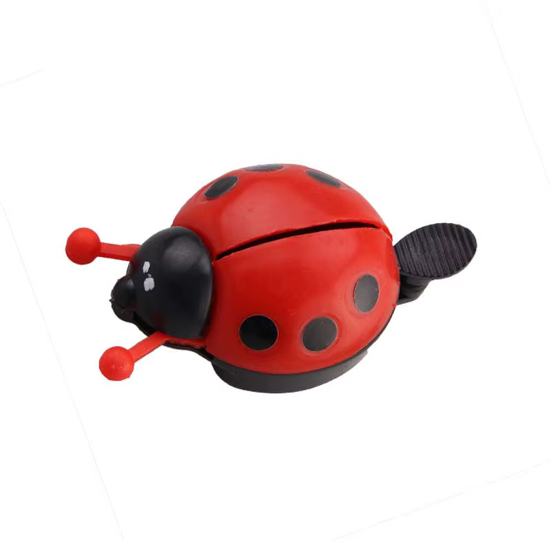 Cloche de vélo en forme de coccinelle de dessin animé mignon, pour enfants, voiture d'équilibre, pre