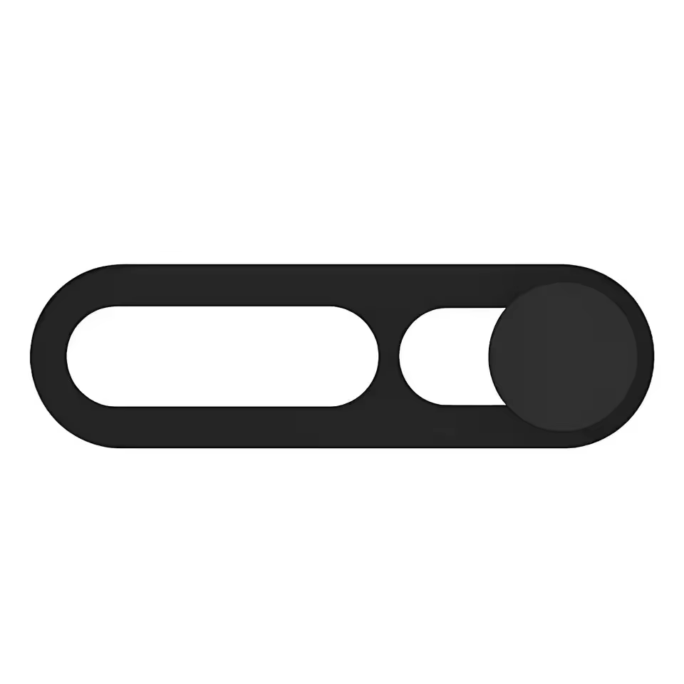 Couverture de webcam noire pour iPhone, 1 à 2 pièces, obturateur anti-hackers, protection de la vie 