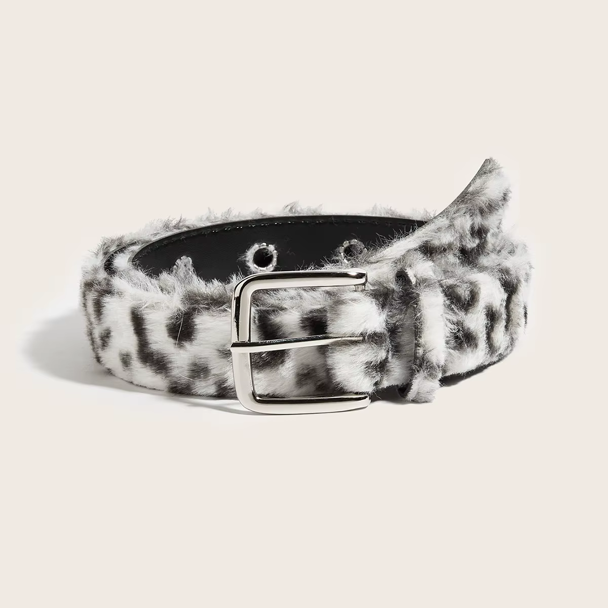 Ceinture en peluche rose pour femmes, tendance Y2k, accessoires pour jeans polyvalents, boucle ardil