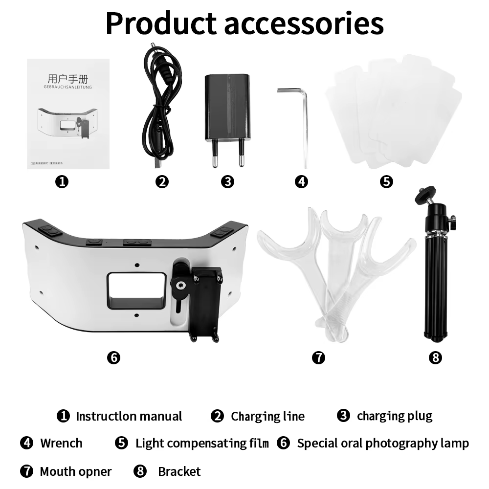 Photographie dentaire lampe de remplissage Oral Flash lumière approvisionnement environnement lumine