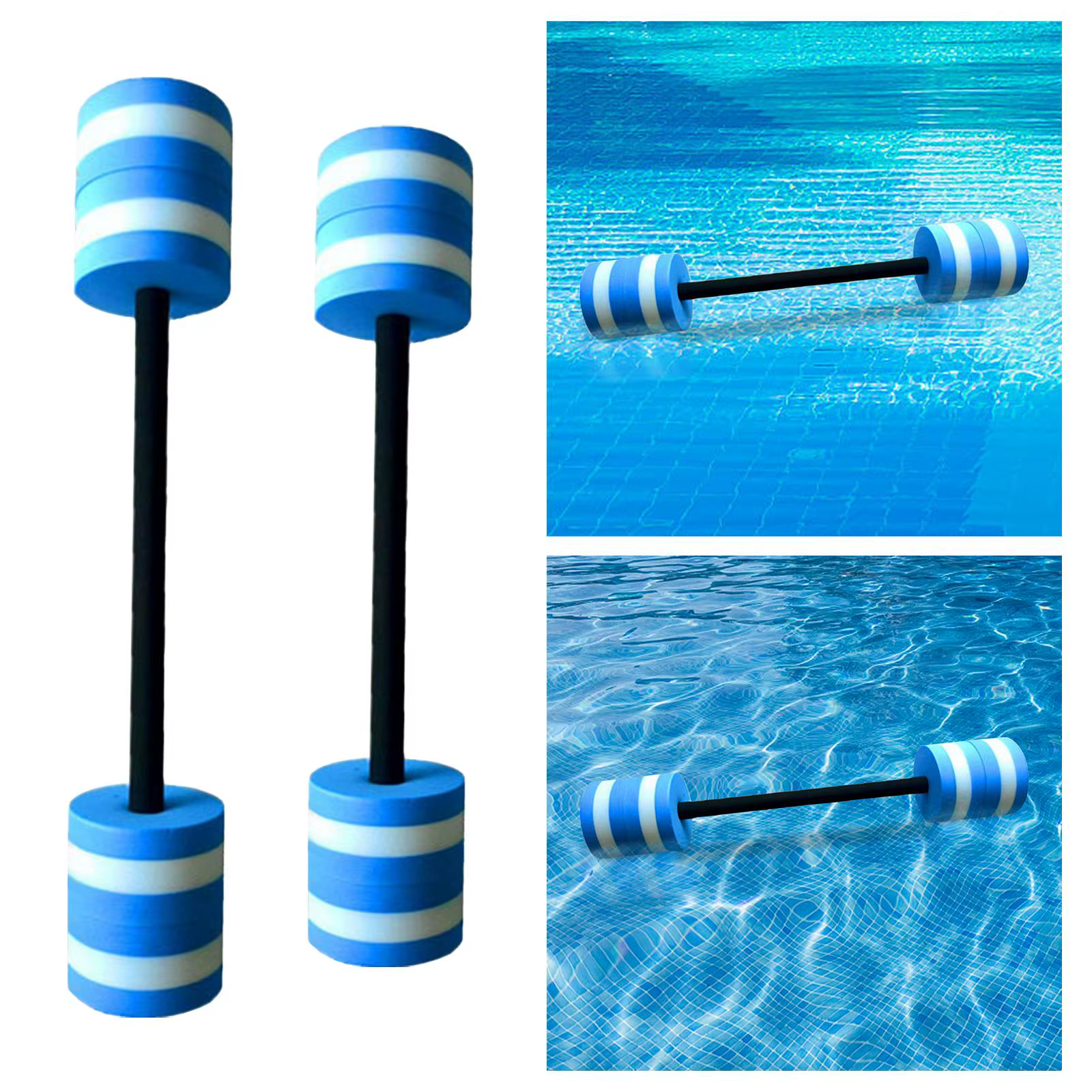 Haltères d'eau exercice de piscine haltères d'exercice aquatique détachables pour hommes femmes Spor