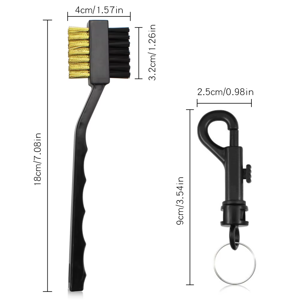 Brosse de nettoyage de rainure de Golf, brosse de Club de Golf 2 faces, Putter de Golf, Kit de netto