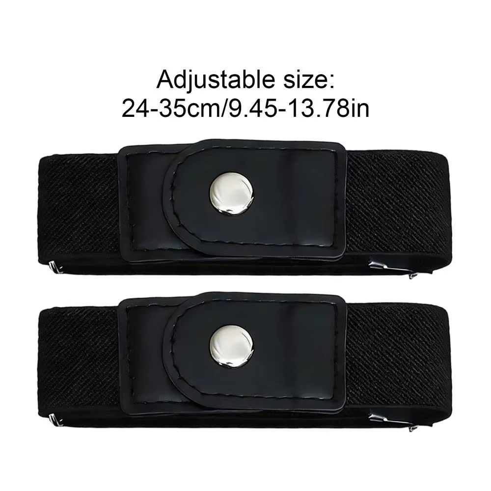 Ceinture élastique sans boucle, sangle réglable, invisible, polyvalente, élastique, pour le travail 