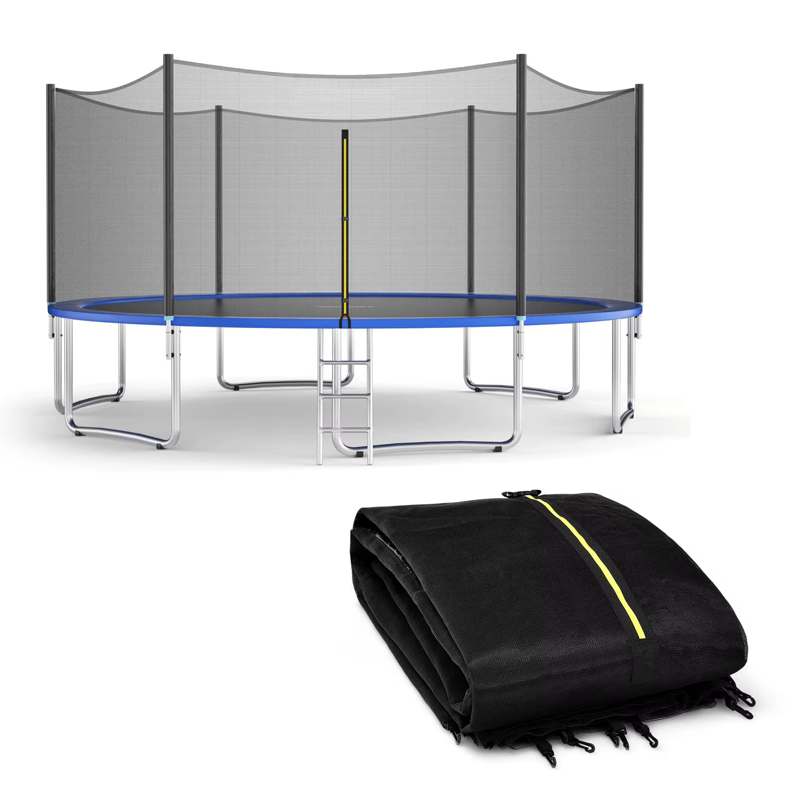Filet de boîtier de remplacement pour trampoline, filet de sécurité de remplacement pour trampoline 