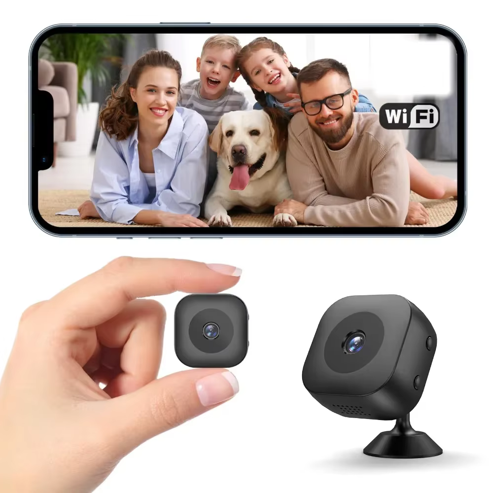 Mini caméra HD 2025 pour la sécurité et la conduite, 360 °   Magnétique, télécommande WiFi, vision n