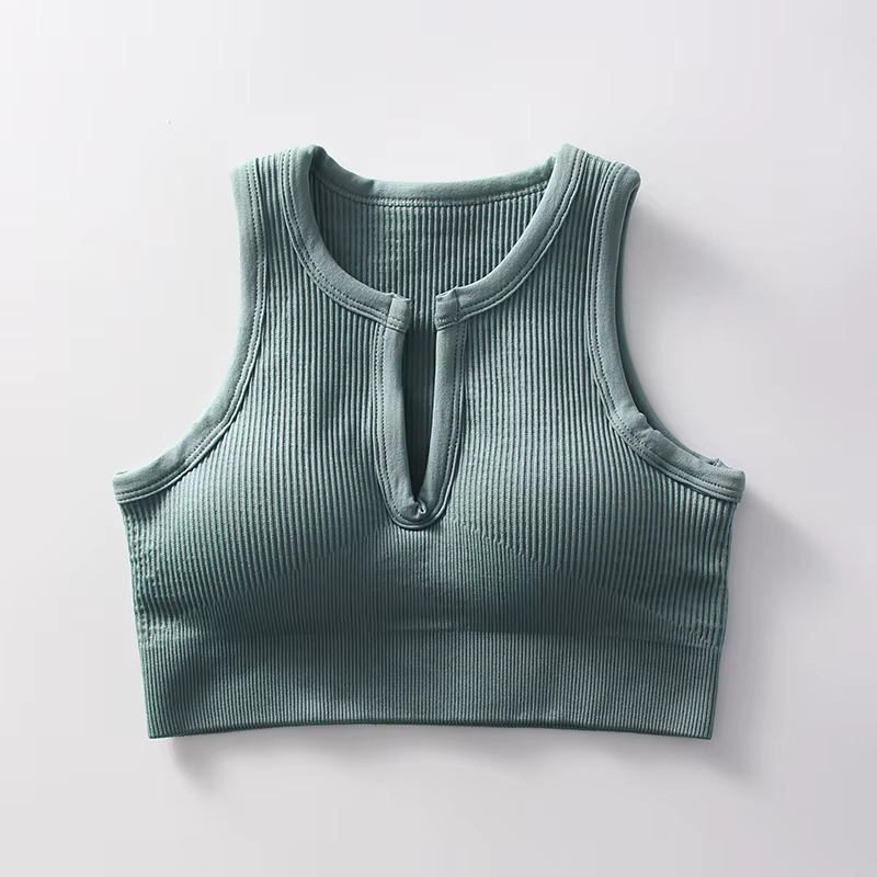 Gilet de sport d'été sans manches pour femmes, très élastique, absorbant la sueur, coussinet de poit