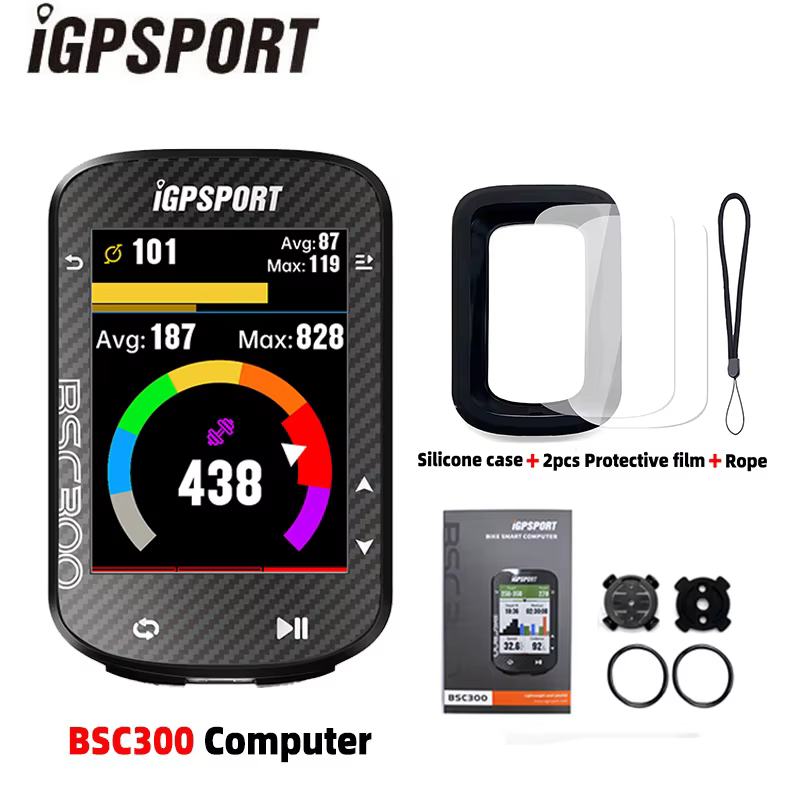 IGPSPORT-Ordinateur GPS de vélo BSC300, sans fil, navigation par odomcirculation, capteur de cadence