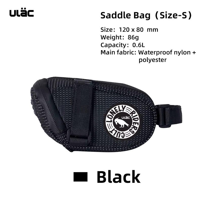 ULAC sac de siège de cyclisme 0.6/1/1.3L sac de selle de vélo multicolore étanche vtt vélo de route 