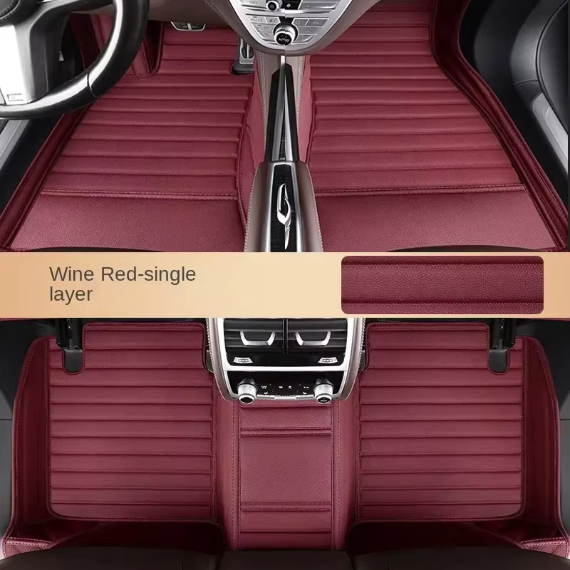 Tapis de sol de voiture adaptés à Volvo S60 2011 ~ 2017, tapis intérieur de voiture en cuir PU antid