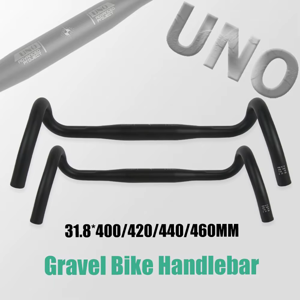 UNO FL12 guidon de vélo de gravier 31.8x4 0/420/440/460mm barre de chute extérieure poignée de vélo