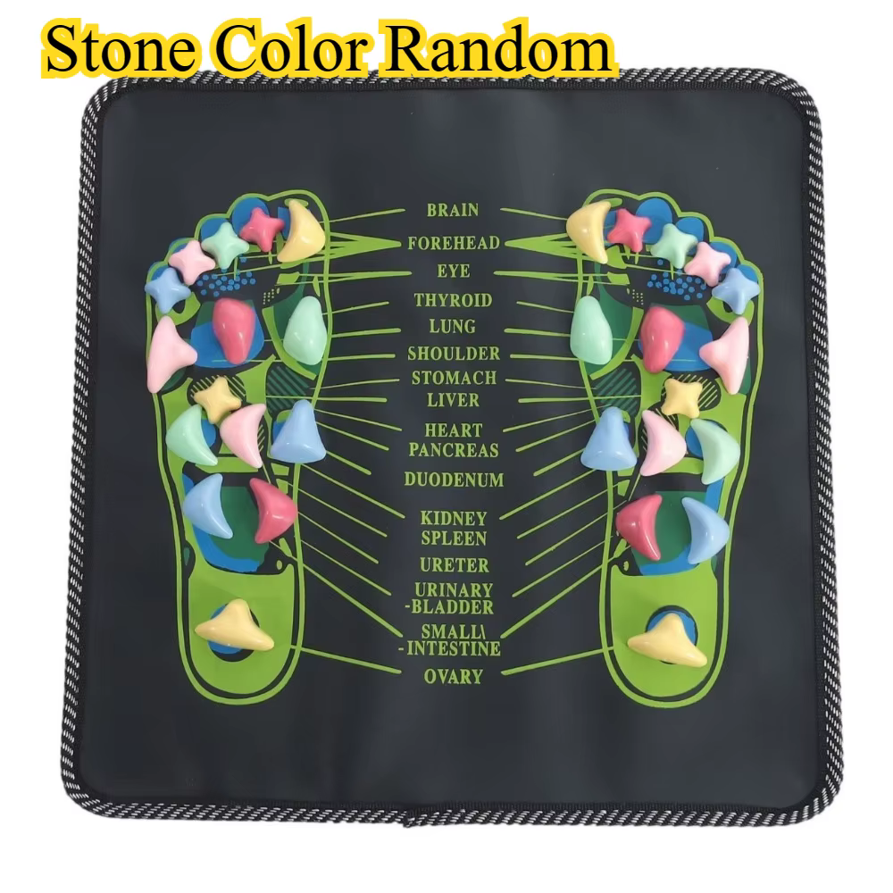 Tapis de massage des pieds 35CM, réflexologie, tapis de marche sur pierres, tapis d'acupression, rel