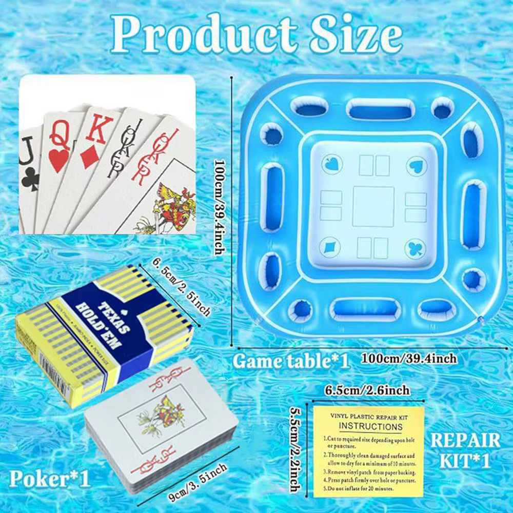 Table flottante de piscine gonflable en PVC, barre de piscine pour adultes, temps chaud, doit avoir 