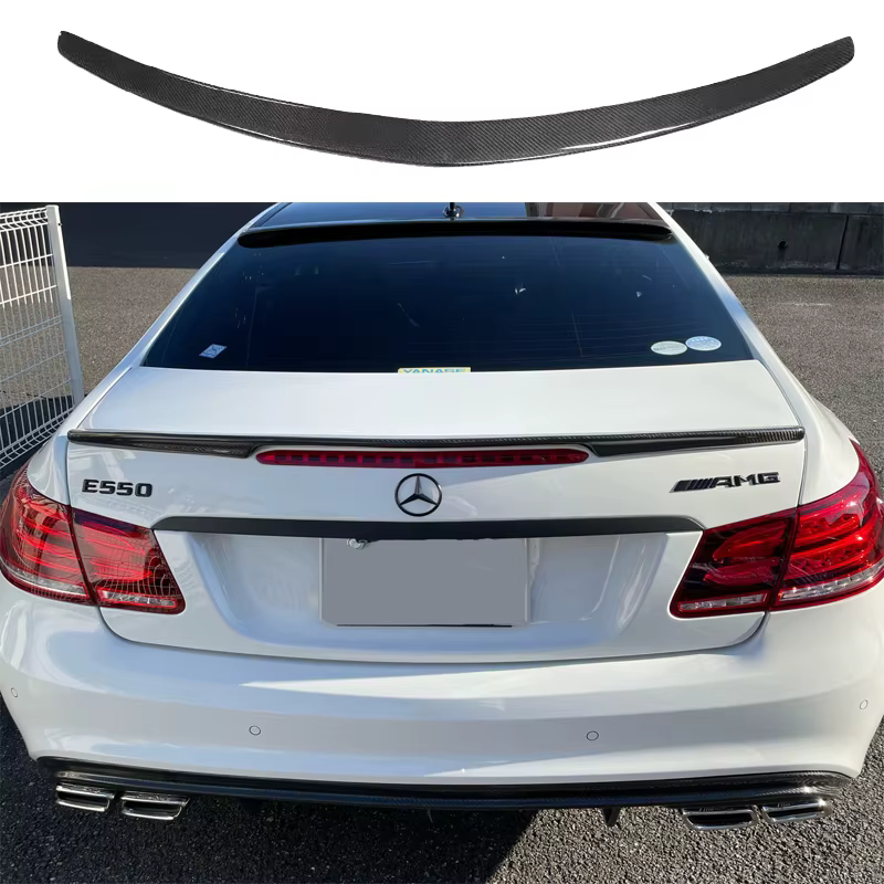 Becquet en Fiber de carbone noir brillant, pour Mercedes benz classe E coupé W207 C207 E200 E250 E30