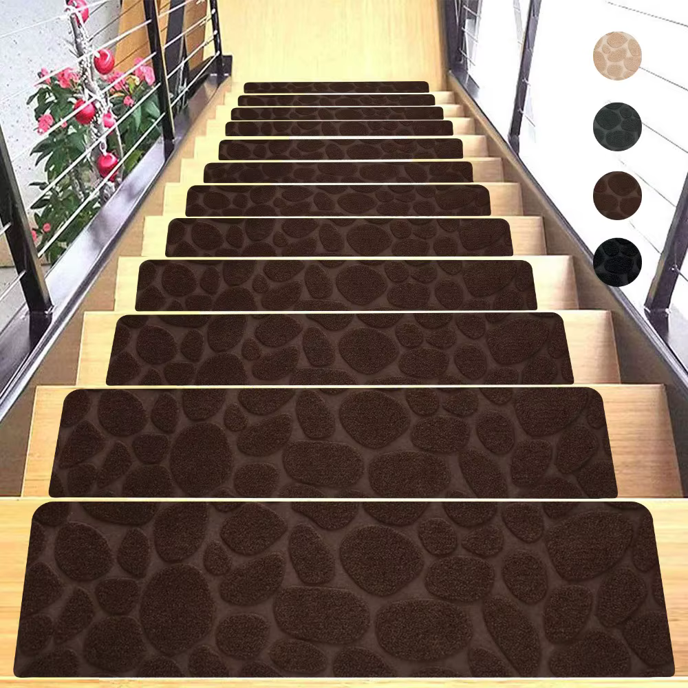 Nouveau tapis d'escalier auto-adhésif sécurité bande douce tapis de bande d'escalier tapis antidérap