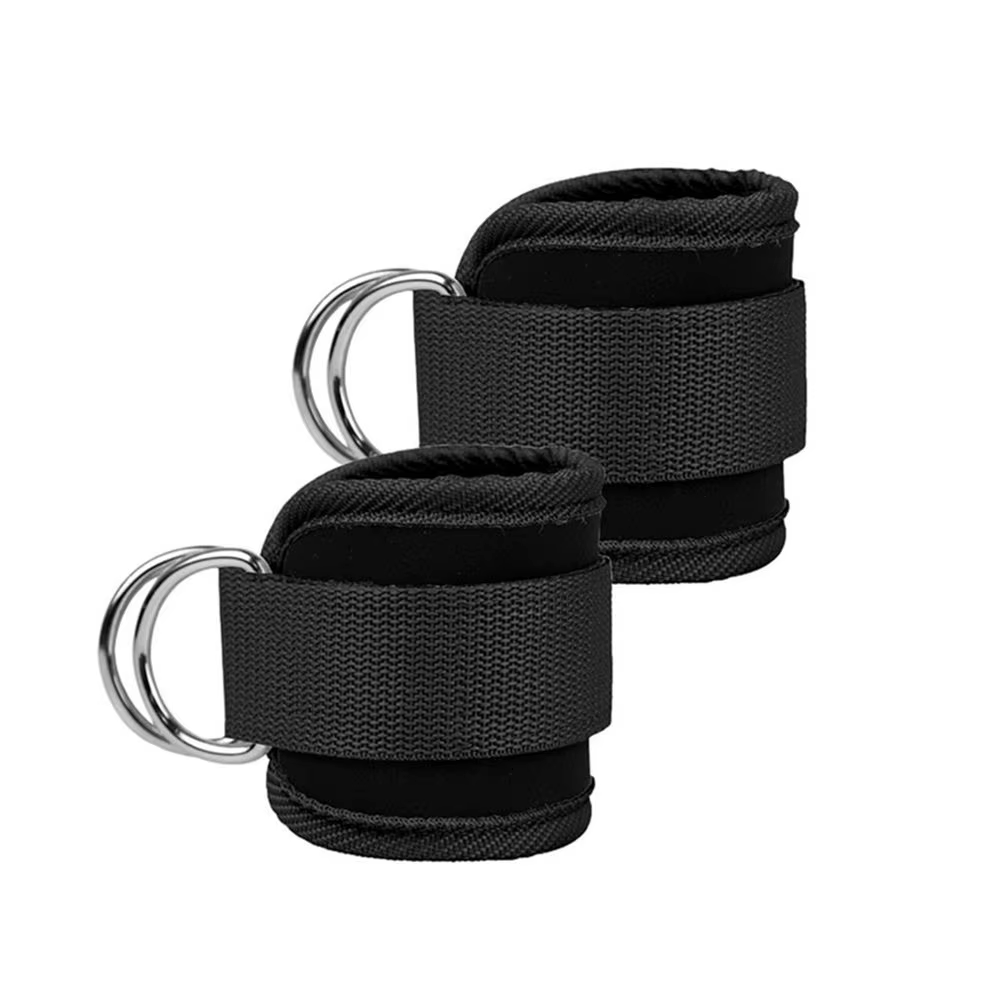 Poignets de cheville rembourrés réglables et confortables, sangles de cheville de Fitness, anneau en