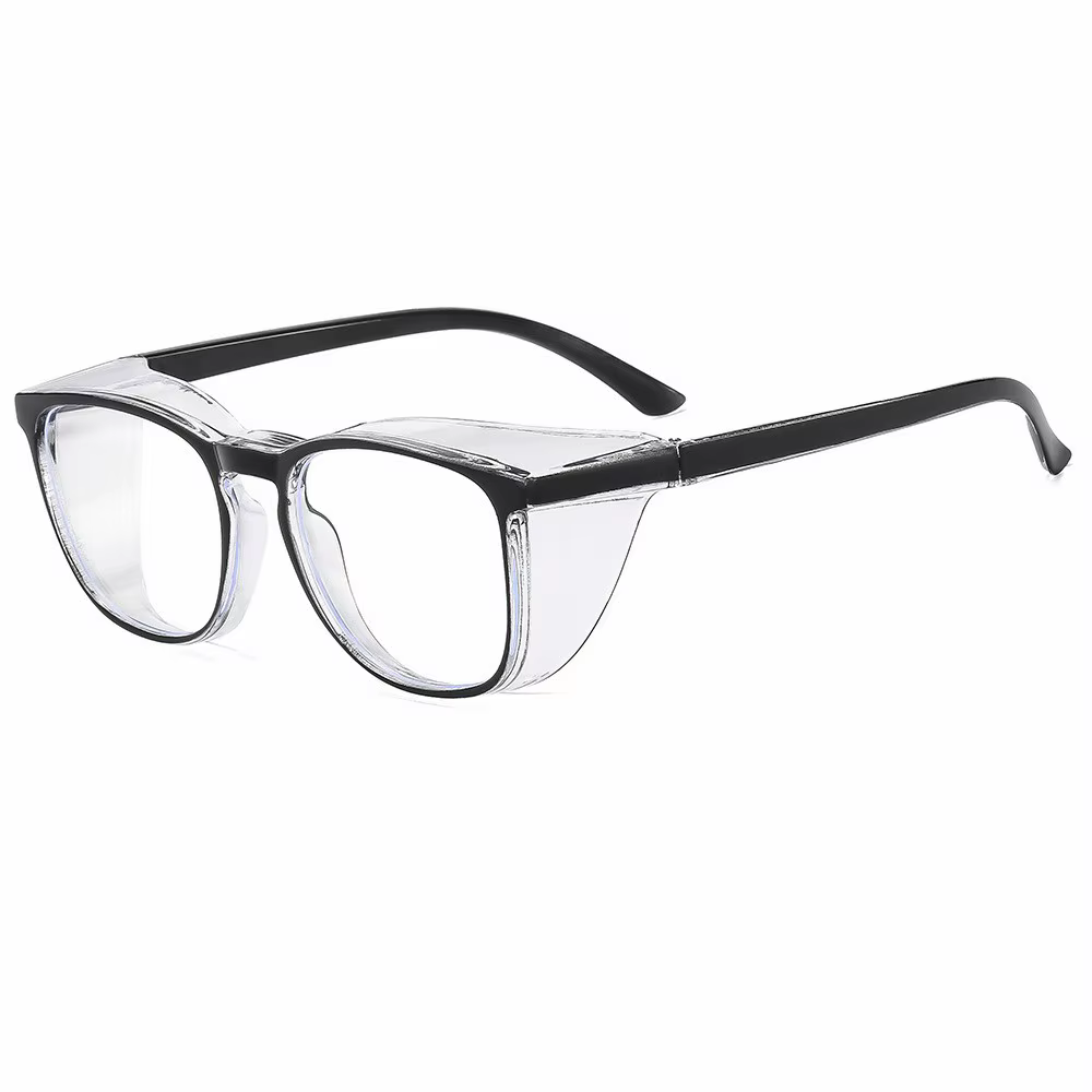 Lunettes de sécurité transparentes pour femmes, carrées, Anti-buée, blocage de la lumière bleue, rés