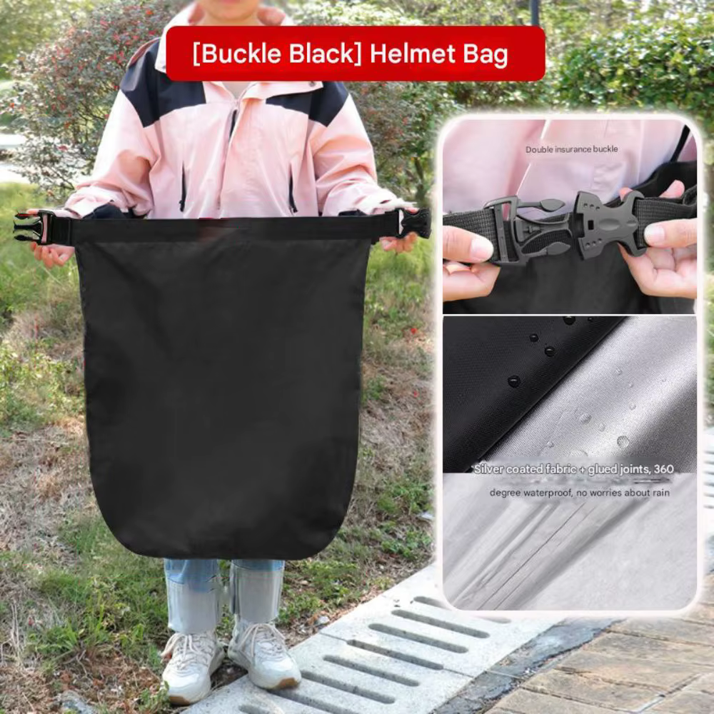 Sac de casque de moto antivol grande capacité avec boucle d'assurance, sac de rangement pour bagages