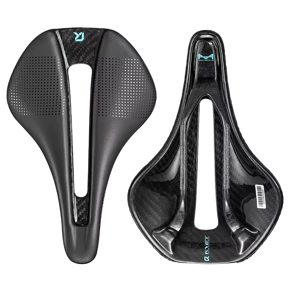 RYET selle de vélo entièrement en carbone imprimé en 3D large 155/152mm 7*9 120g sièges de vélo sell