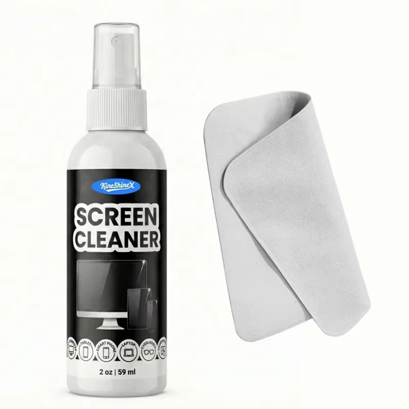 Nouveau kit de nettoyage d'écran 59/99ml 1 unité avec chiffon de polissage et spray anti-taches d'hu