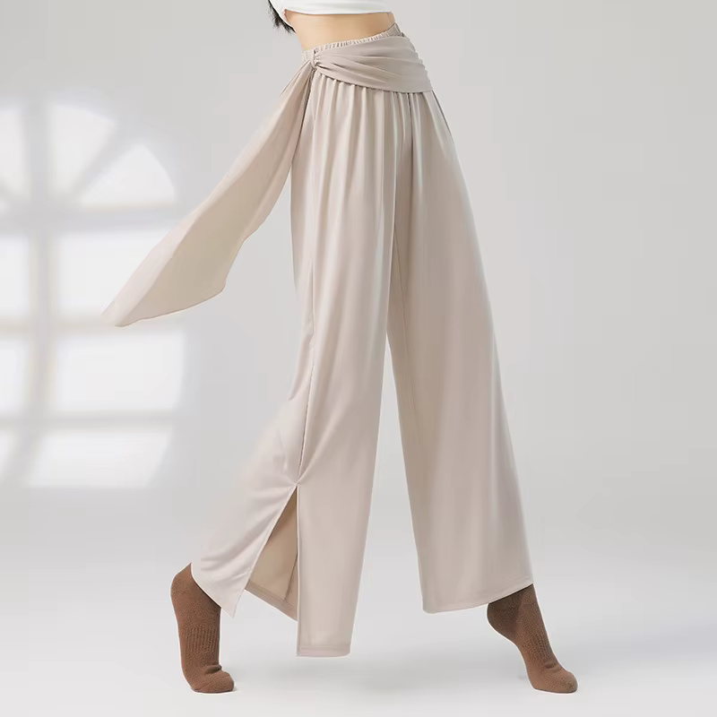 Pantalons d'entraînement de danse classique-pantalons d'été à jambes larges pour costumes de danse m