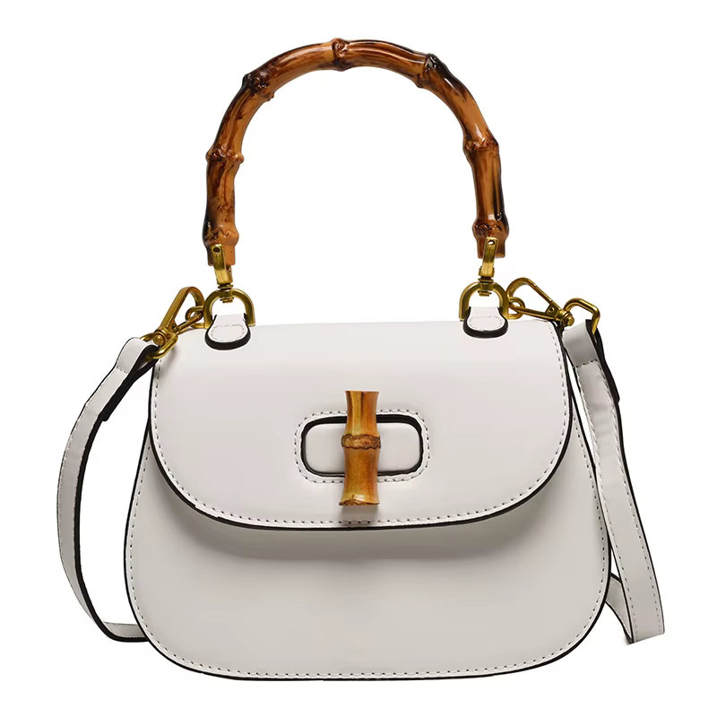 Sac de dégager en bambou pour femme, sacs initiés, sacs à main à la mode, sac à bandoulière design, 