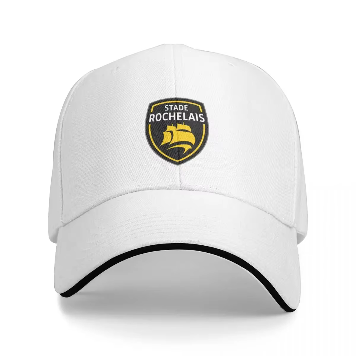 Casquette de rugby Stade Rochelais avec logo, casquette snapback noire, casquettes neuves pour homme