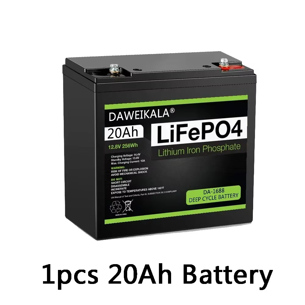 Batterie LiFePO4 pour Vélo Électrique, Capacité Réelle, Scooter, Ebike, 12V, 24V, 36V, 48V, 20Ah