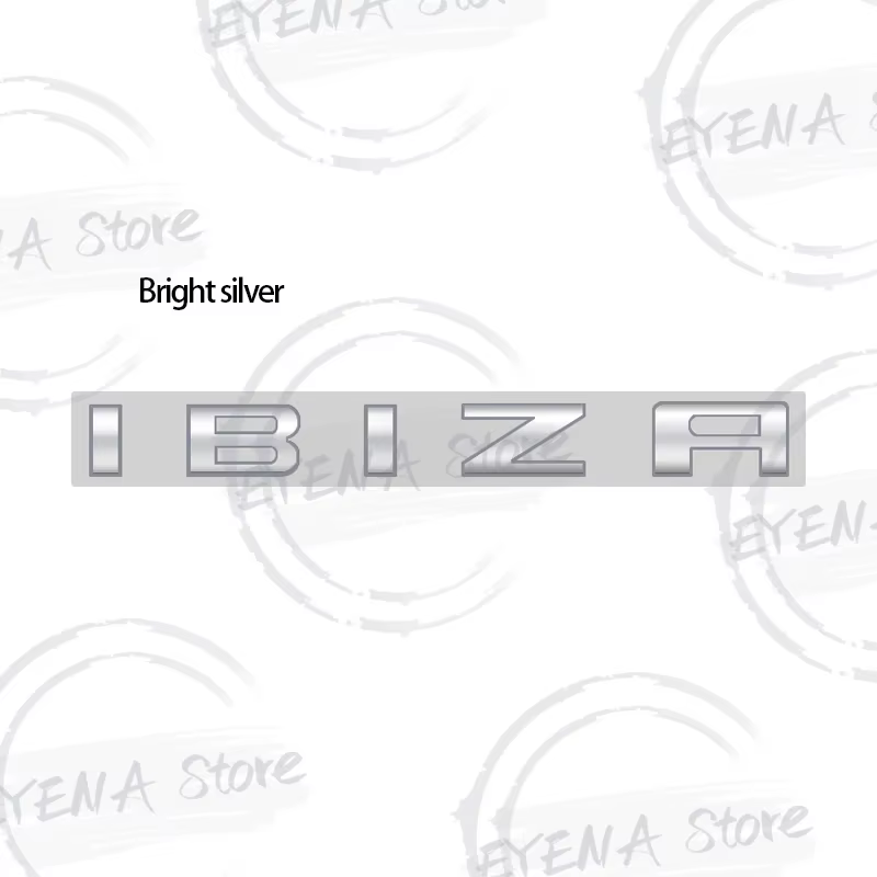 Pour IBIZA Logo 6L 6J 300 Race Flag FR TDI Lettrage Métallique Autocollants Badge Emblème de Coffre 