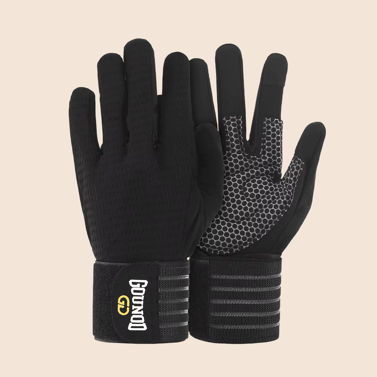 Gants de gymnastique, gants d'haltérophilie à doigt complet avec Support de poignet pour exercices l